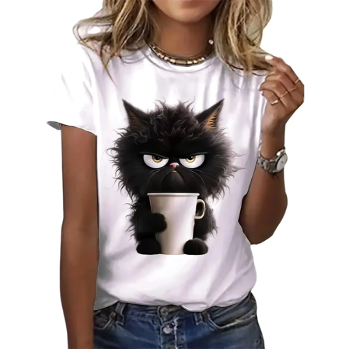 T-Shirt Morning cat